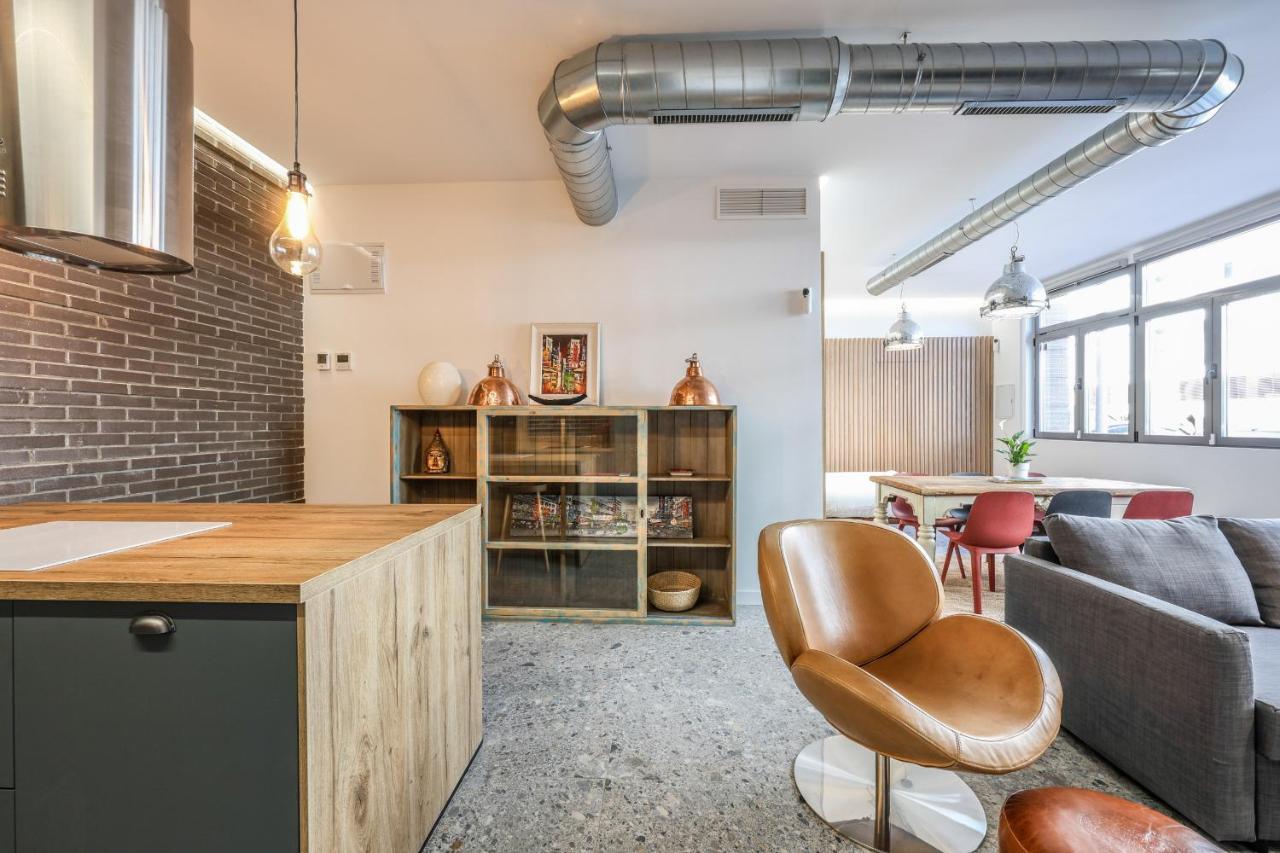 Loft Reformado Industrial Appartamento Madrid Esterno foto